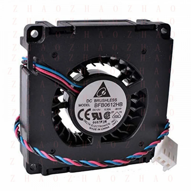 L+for Delta BFB0612H 9H1P 12V 0.32A 3-Pin 60X60X15mm BFB0612HB Blower Fan