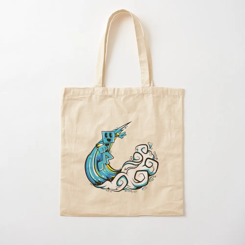 

craftee merch Craftee Wave Tote Bag handbag Canvas bag Canvas Tote Bag