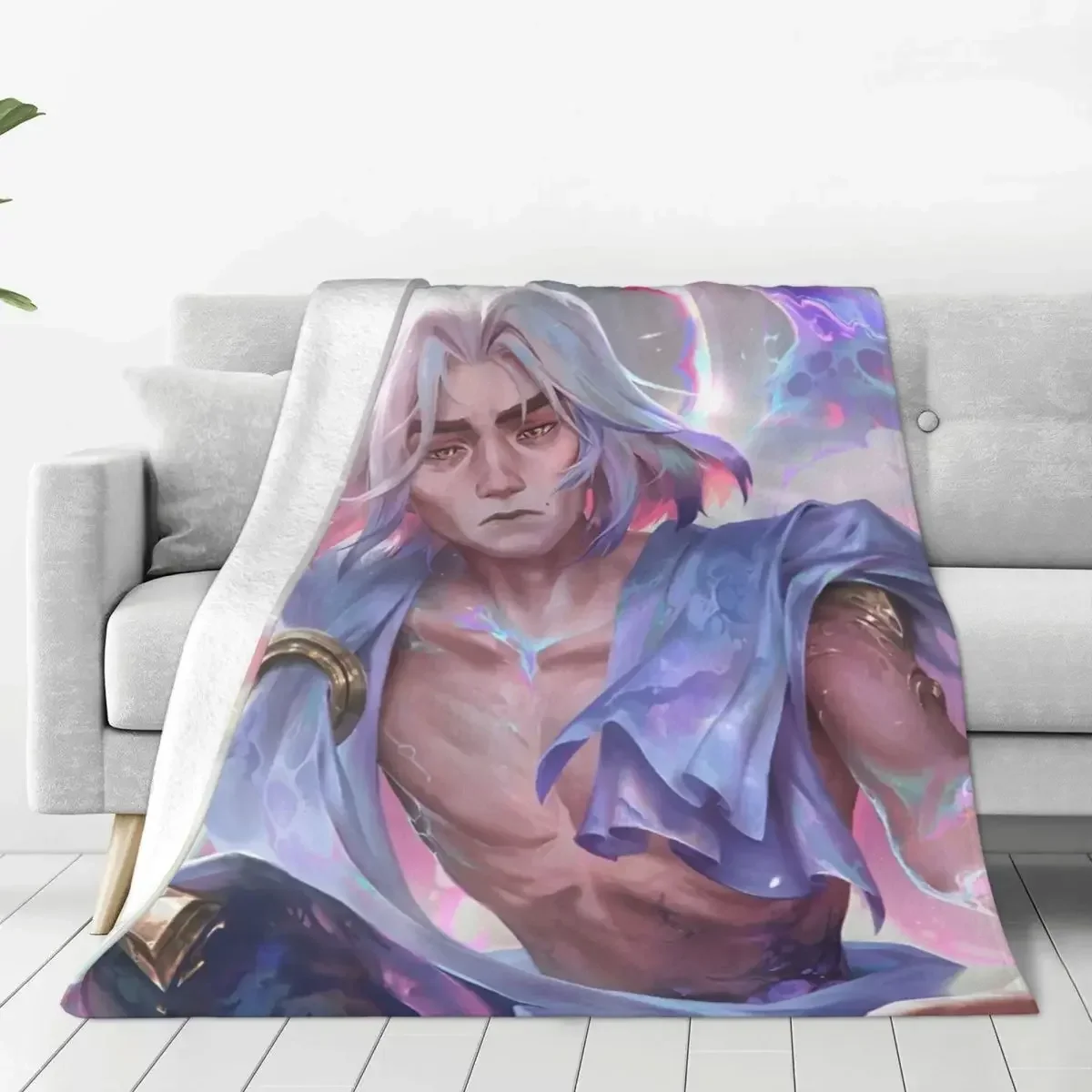 Arcane Viktor Game Flannel Blanket Soft Warm Bedding Throws for Home Decor Camping Print Bedspread Sofa Bed Cover