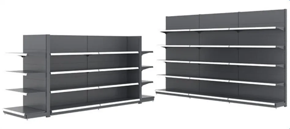 Supermarket Steel Gondola Supermarket Shelves Standard Rack Hot Sales Popular High Quality Q235B Steel Rack Modern Display Shelf