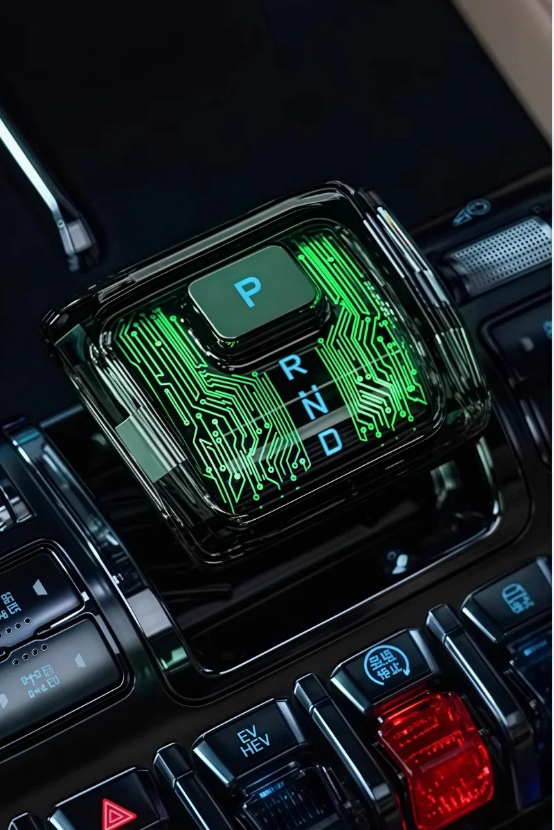 مقبض تروس كريستالي مضيء للسيارة مناسب لـ BYD ليوبارد 8 2024 2025 التحكم المركزي الخيال العلمي مقبض تروس مضيء ملحقات الرأس