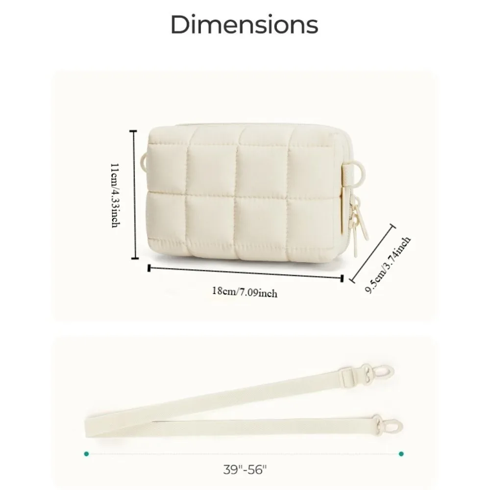 2 Carrying Ways Digital Camera Case Puffy Lightweight Camera Insert Pouch Thickened Waterproof Storage Bag Outdoor Photography