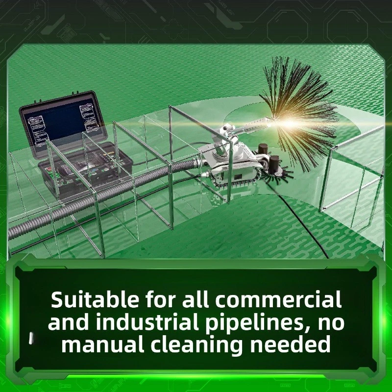 Central air conditioning duct cleaning robot, three-axis dust removal duct cleaning equipment