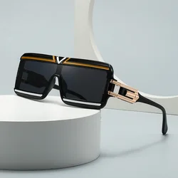 Fashion popular square modern sunglasses men street black retro sunglasses ins style women male shades sunglasses UV400