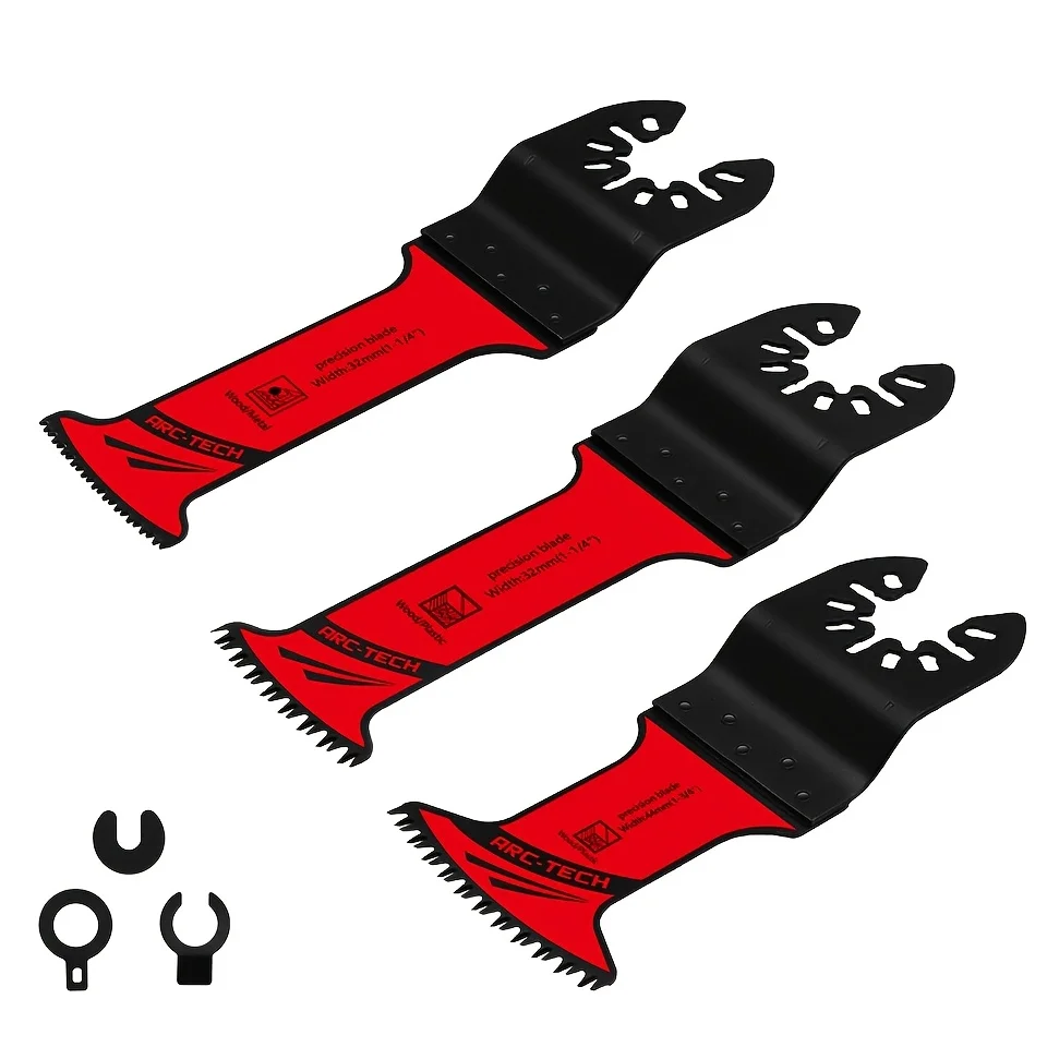3/10PCS Arc Tech oscillerende zaagbladen, universele Quick Release multitool messets compatibel voor Dewalt Milwaukee