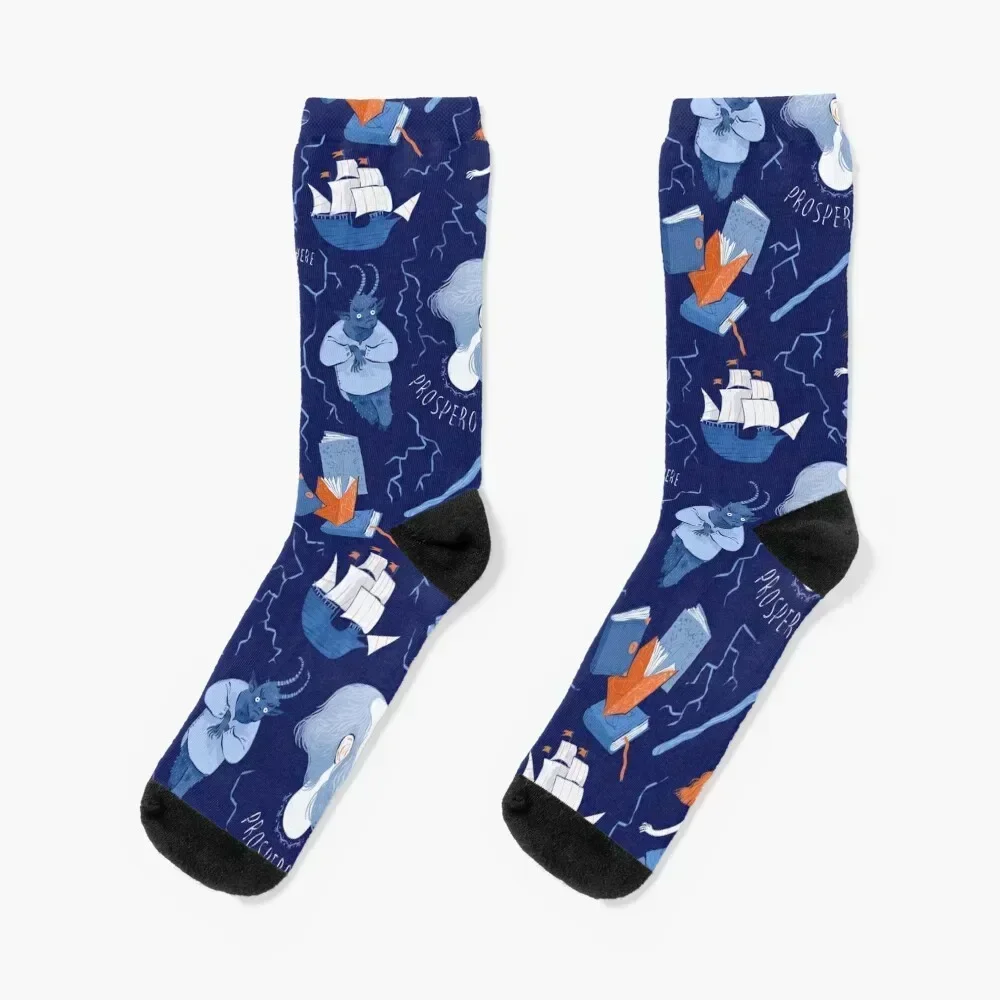 

Shakespearean pattern -the Tempest Socks Argentina Climbing set Sports Socks Girl Men's