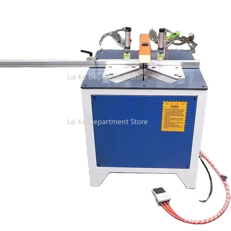 

Photo Picture Frame 45 Degree 90 Degrees Mitre Cutting Machine for Angle Connect Automatic Working Cuts Aluminum Profiles