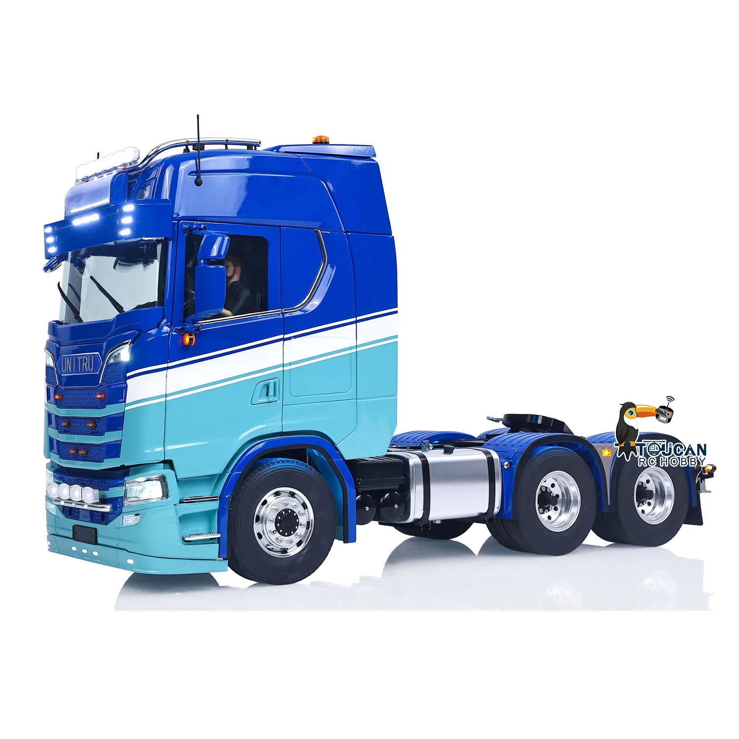 Unitru 06 770S 1/14 RC Tractor Truck TOUCAN DIY RTR 6X6 Metal Chassis 2Speed Gearbox Smoke Light Sound Motor Radio Control Cars