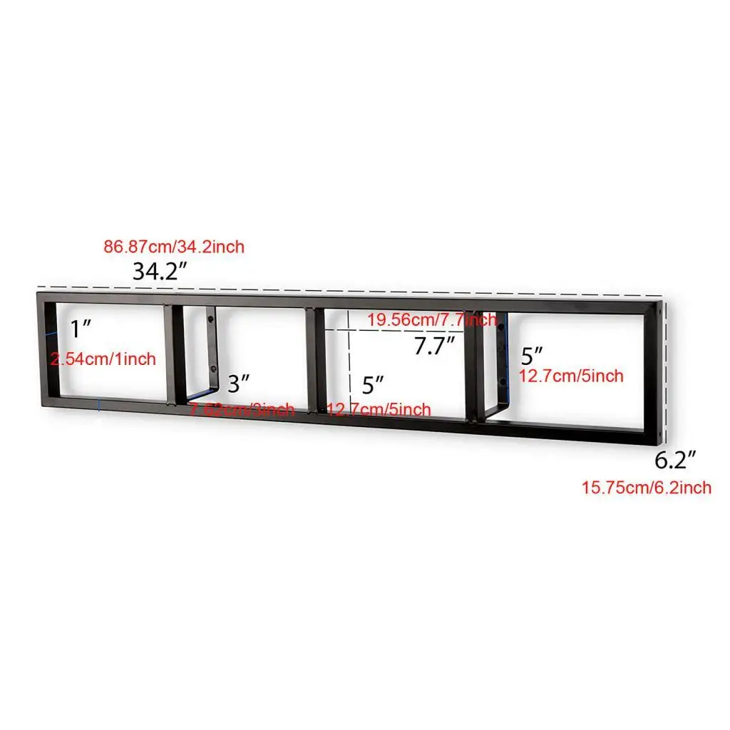 CD DVD Display Rack Multifunctional Video Game Holder Large Load Capacity Hanging Shelf Display Holder Album Display Wall Mount