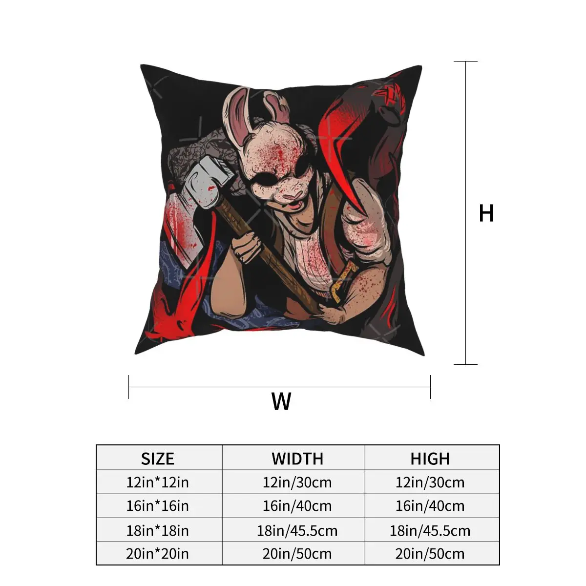 DBD Dead By Daylight Huntress The Entity Pillow Case Cover Pillow Ornamental School Case