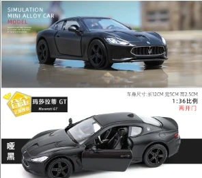 1:36 Matte Black Series Mercedes Benz G63 Lamborghini Huracan Camaro VW Model Ford Raptor Alloy Model Simulation Toy Car Gift