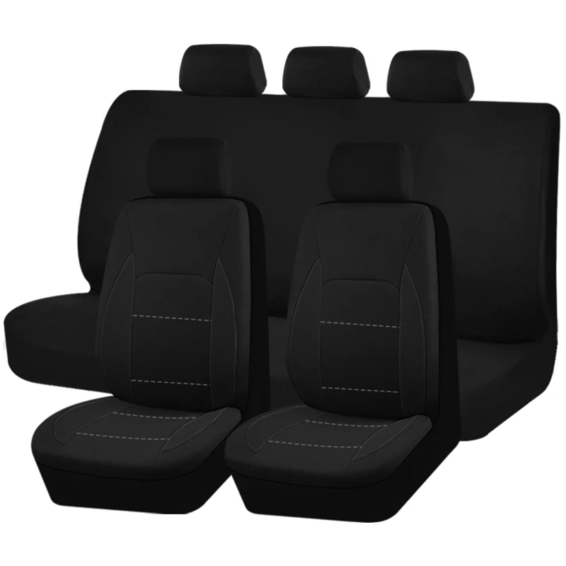 AUTOPLUS sportieve autostoelhoezen volledige set universele maat geschikt voor de meeste auto SUV vrachtwagen auto-accessoires interieur met airbag compatibel
