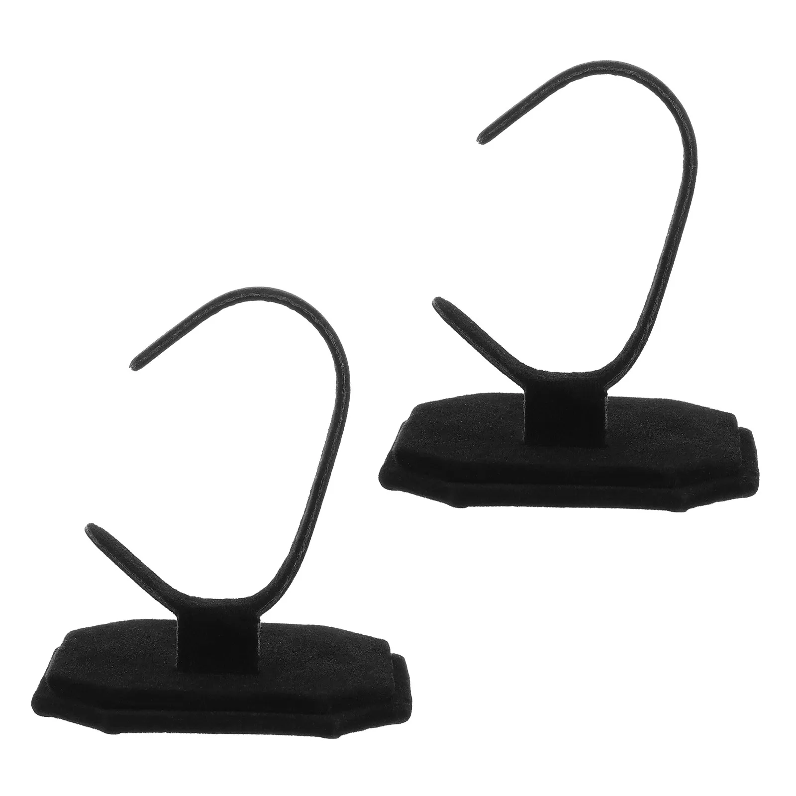 2Pcs Watch Display Rack Handcrafted Flannel Wristwatch Stand Jewelry Organizer Home Decor Accessory Jewelry Stand