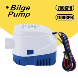Automatic Boat 750 1100GPH DC 12V 24V Electric Water Pump High Flow Submersible Seaplane Motor Homes Houseboat Boats