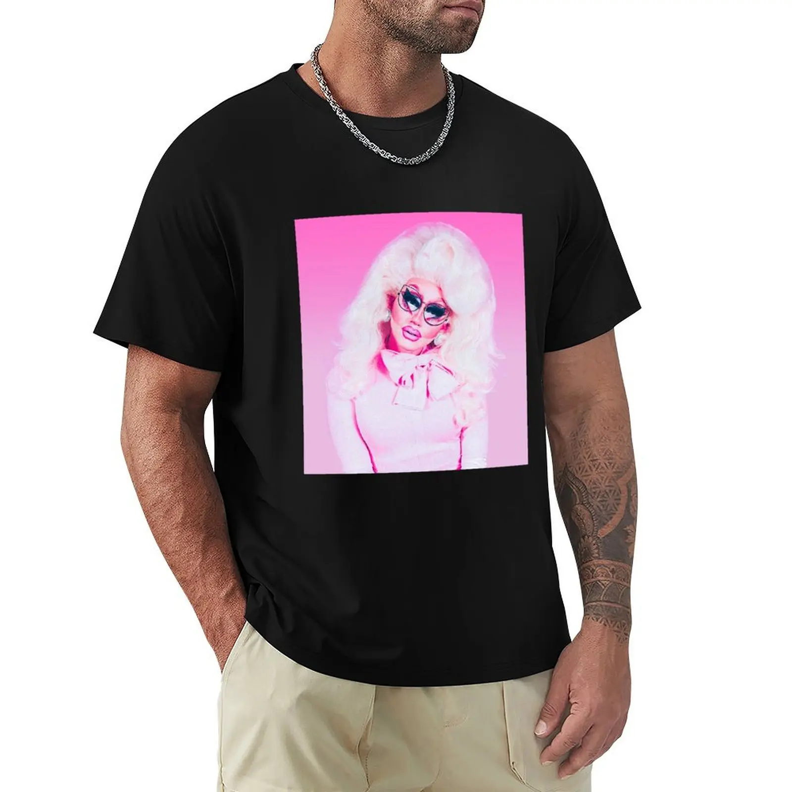 

Trixie Mattel || pink T-Shirt Short sleeve tee shirts graphic tees men clothes