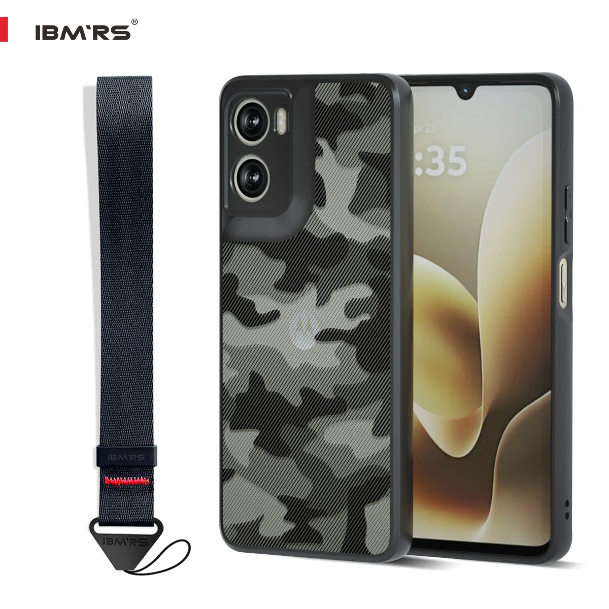 

IBMRS Camo Case for Motorola MOTO G06/G06 Power, Shockproof Heavy Duty PC+TPU Dual Layer