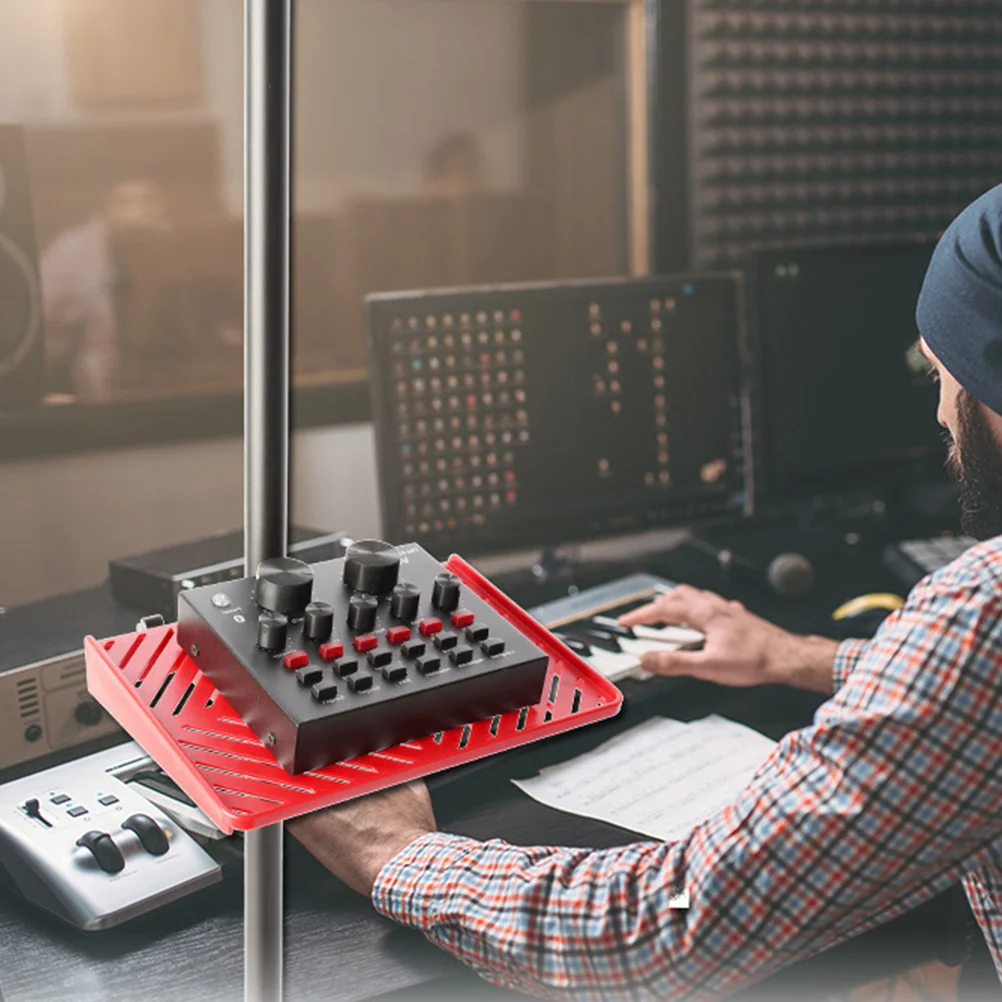 كارت الصوت صينية حامل الميكروفون حامل متعدد الوظائف المشبك على الرف لجهاز الهاتف البث المباشر Ktv الاستخدام في الهواء الطلق