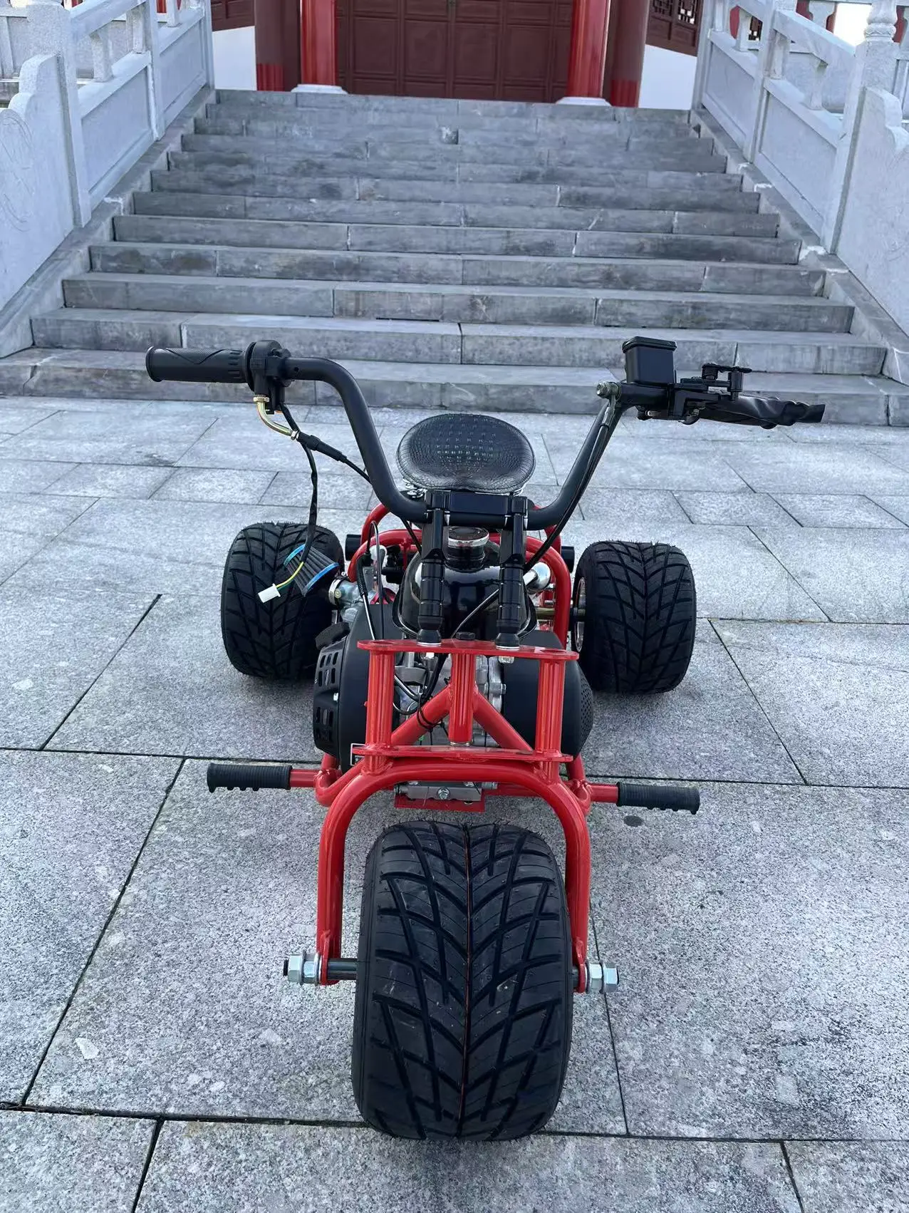 2026 Latest Pedal Go Kart 4 Stroke Engine Chain Drive Mini Drift Trike 60 Km/h Top Speed Drifting Wheel Stunts Outdoor Racing