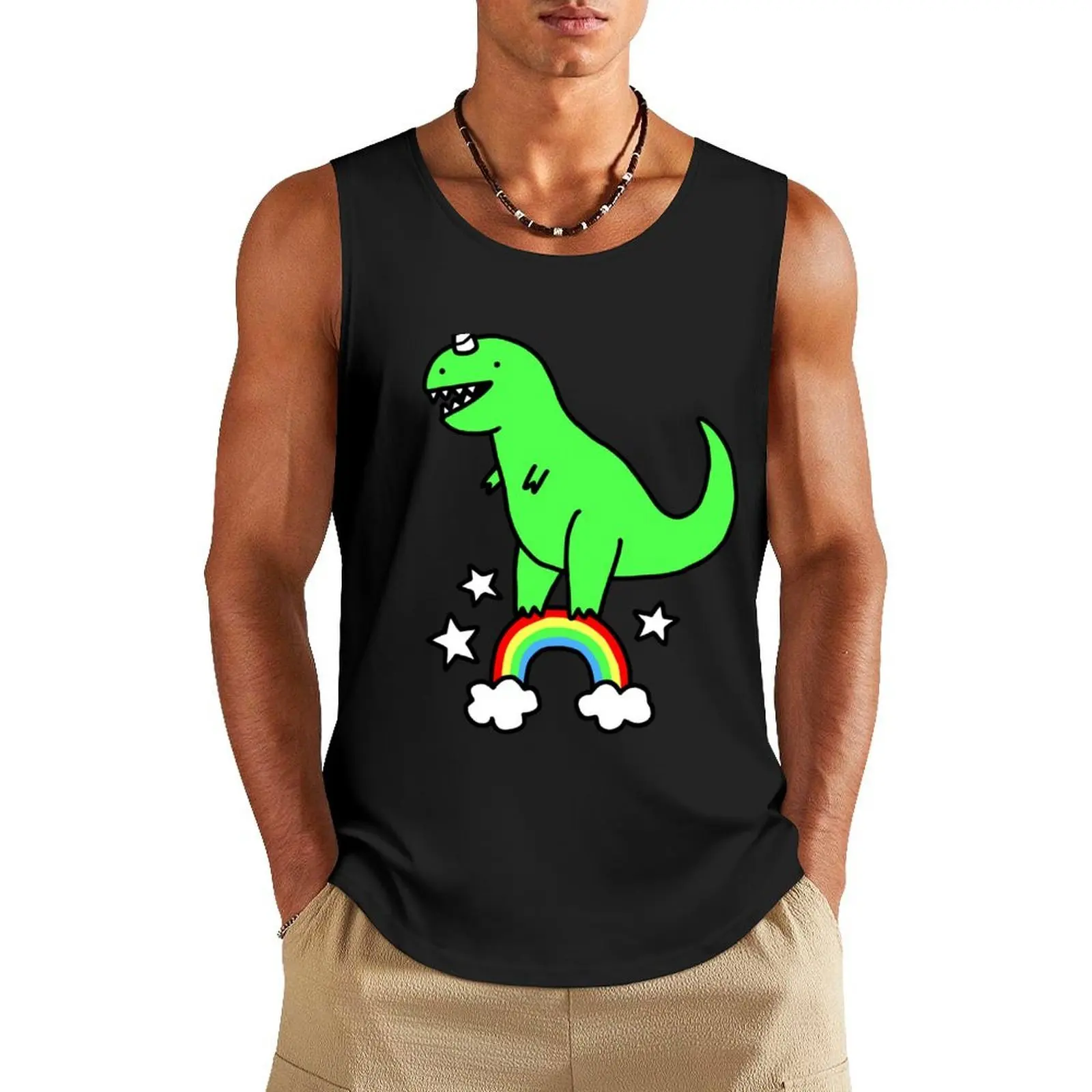 

T-Rexicorn Tank Top best selling products Men's gym articles men clothes cool things