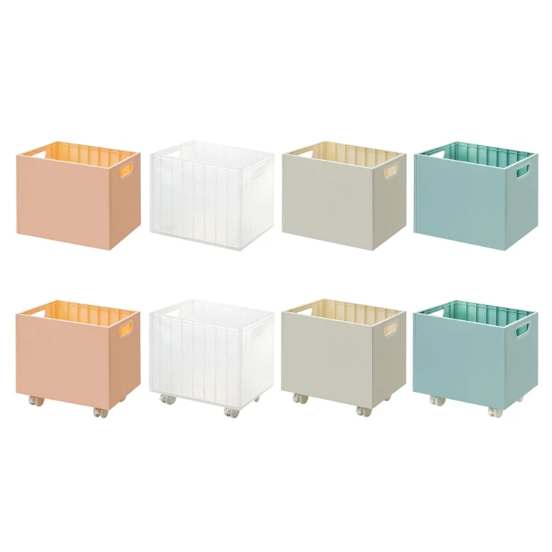 

Plastic File Box Movable Book Storage Box Large Capacity Storage Basket for Toy