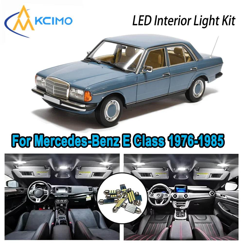 

High-Quality LED Interior Kit for Mercedes-Benz E Class W123 200 220D 230 1976-1985 Error-Free Dome Map Trunk Automotive Lamps