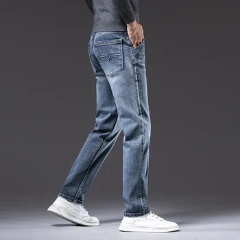Autumn Winter New Business Men's Jeans Classic Fashion Stretch Washed Casual Denim Trousers Comfortable Straight Male pants 5 Autumn Winter New Business Men's Jeans Classic Fashion Stretch Washed Casual Denim Trousers Comfortable Straight Male pants 5