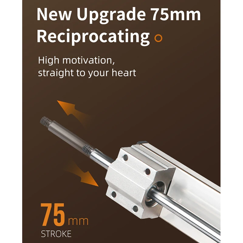 Mini Telescopic Linear Actuator 75mm Stroke Big Suction Cup High Thrust Reciprocating Mechanism Motor Reciprocating Cycle Motor