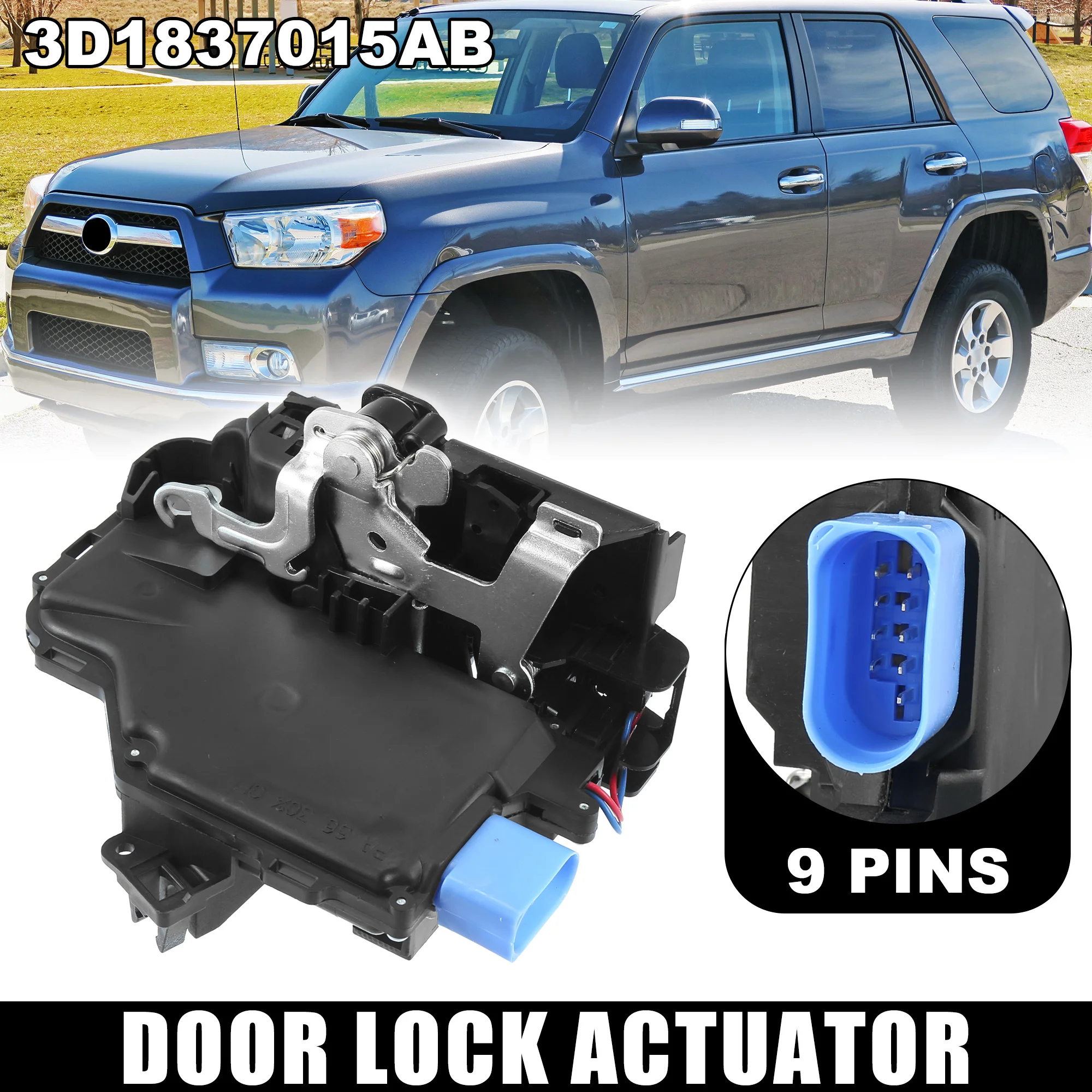 

uxcell Car Front Left Door Lock Actuator Mechanism Central Locking 3D1837015AB for VW Golf MK5 Estate Hatchback Plus 2003-13