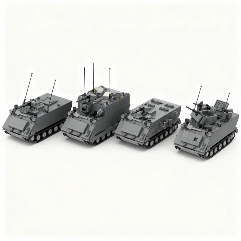 

2809pcs MOC M113 Vietnam Era 4 Pack Model Building Blocks Construction Toy Christmas Gifts DIY Creative Idea Education Assemble