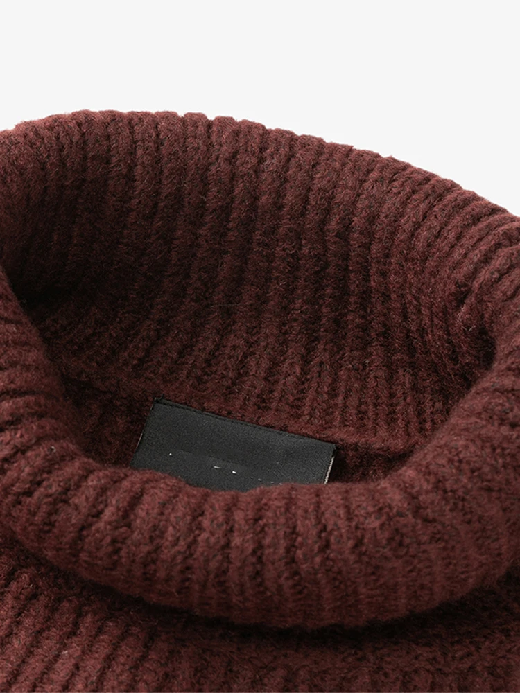 

Norno E Station Winter Loose High Ne Sweater Women's Outerwear Korean Sle Knitted Thiened Comfortable Polyester Blend