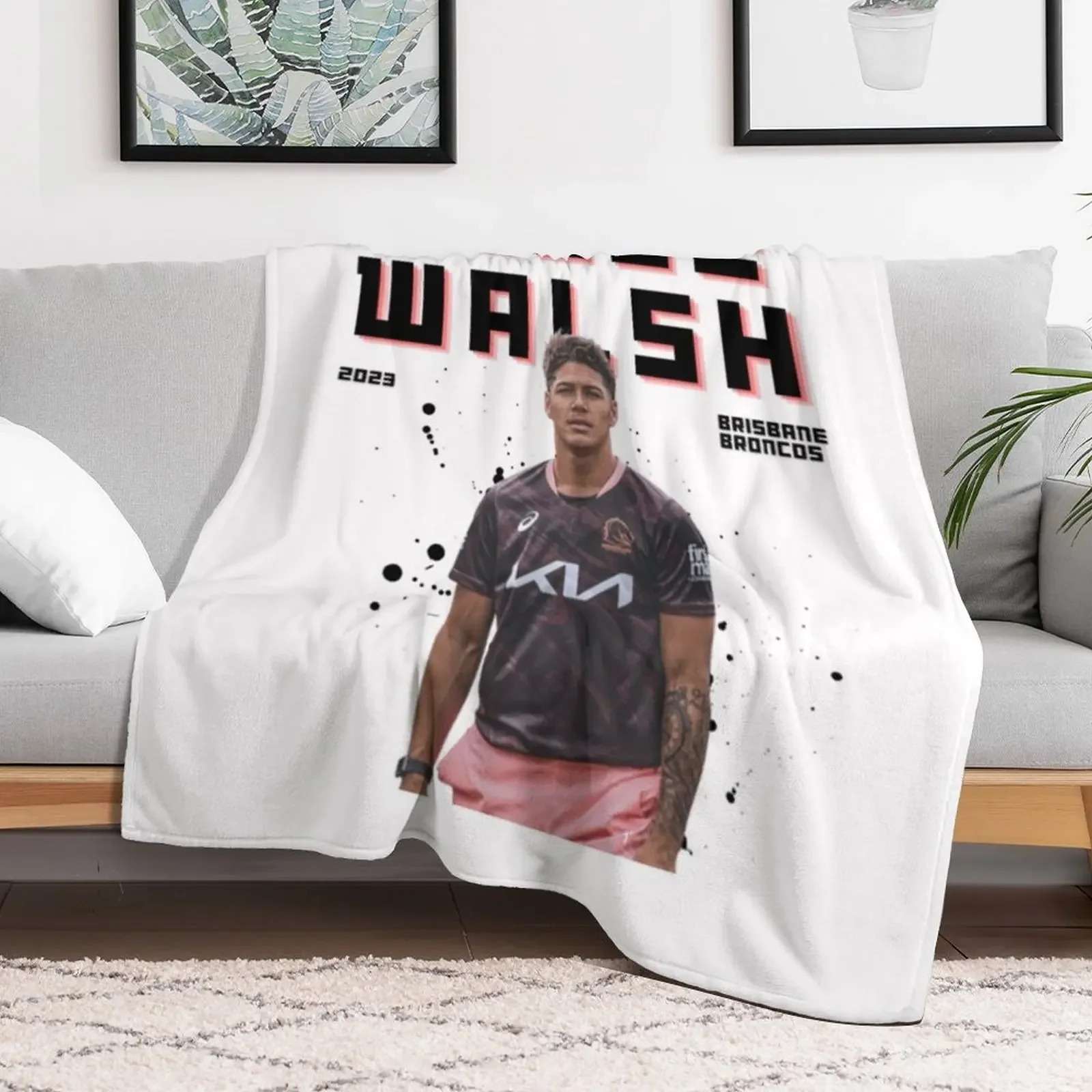 Reece Walsh Throw Blanket Lightweight Warm Blanket for Indoor Outdoor Use