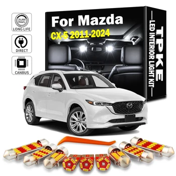 11 Uds. Kit de luz LED para techo de placa de visera Interior para Mazda CX-5 CX5 2013 2014 2015 2016 2017 2018 2019 2020 2021 2022 2023 2024