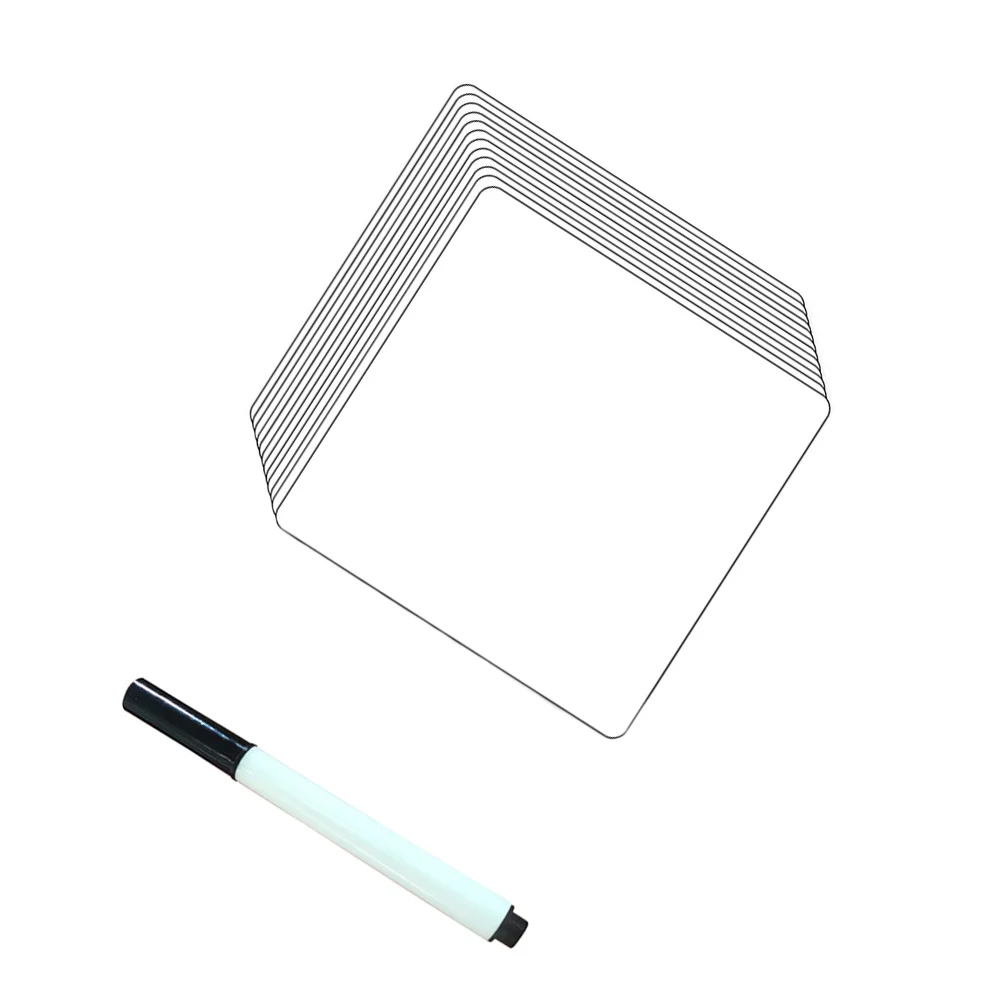 12 pçs apagar repetidamente o quadro branco criativo brainstorming adesivos lavável decalques diy reutilizável magnético para geladeira