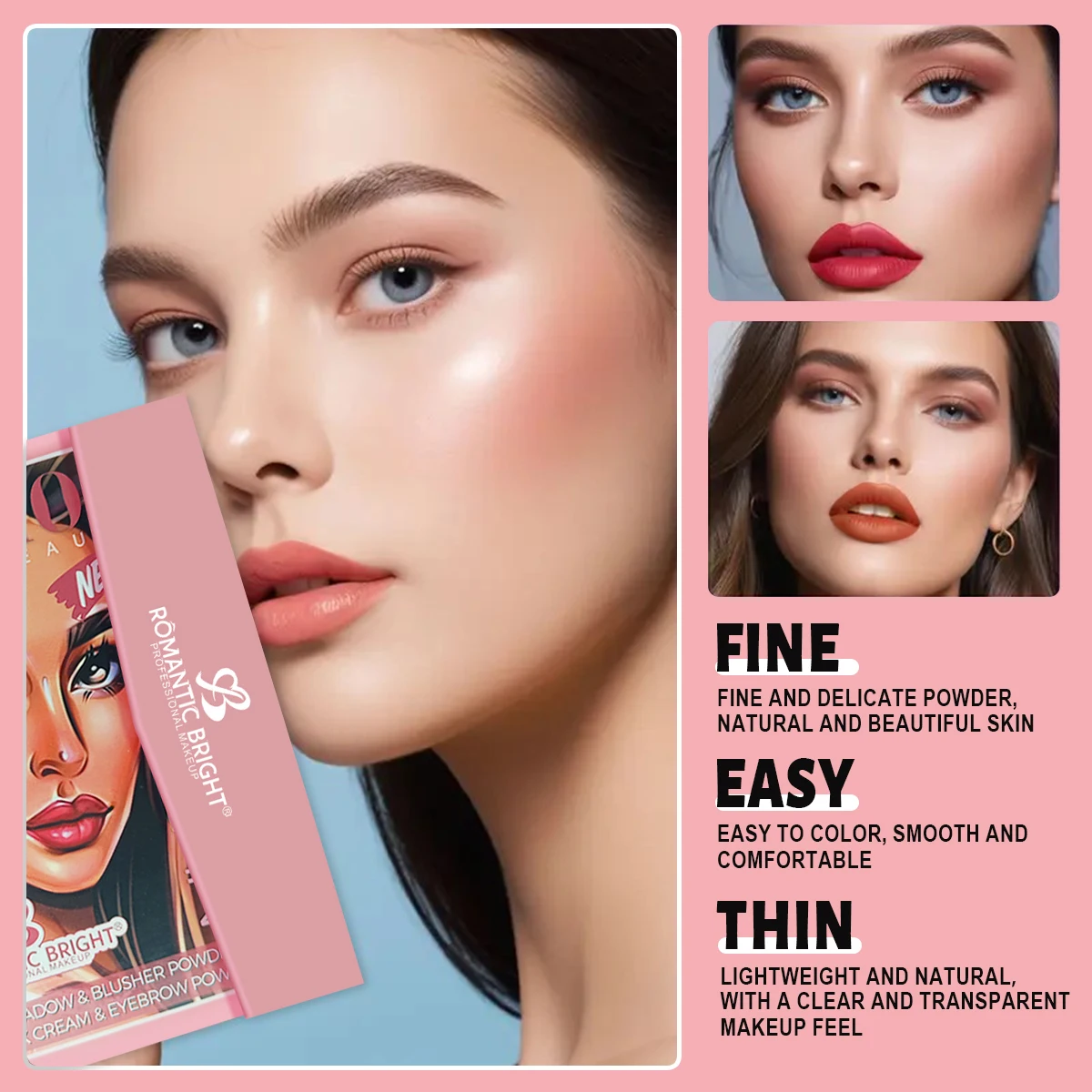 35-Farben-Make-up-Paletten-Set – 20 Lidschatten, 4 Textmarker, 3 Lipgloss und mehr |   Matt/schimmernd |   Spiegel & Bürste |   Tragbares Gi