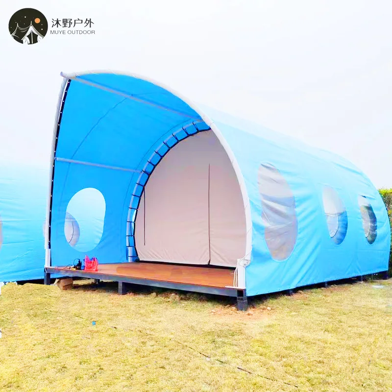 

Muye Outdoor Camping Hotel Tent Steel Structure Camping Wild Luxury Camping Tent Homestay Camp Leisure Tent