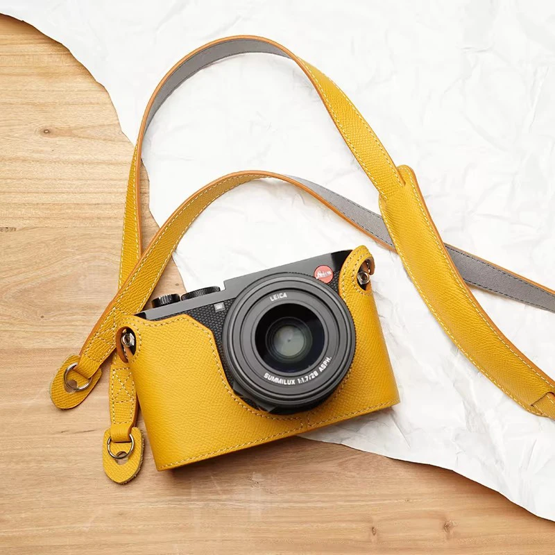 Mr.stone Style leather with palm grain camera shoulder strap for XT5 XS20 sony A7C Camera Shoulder Sling Belt (Shoulder support)