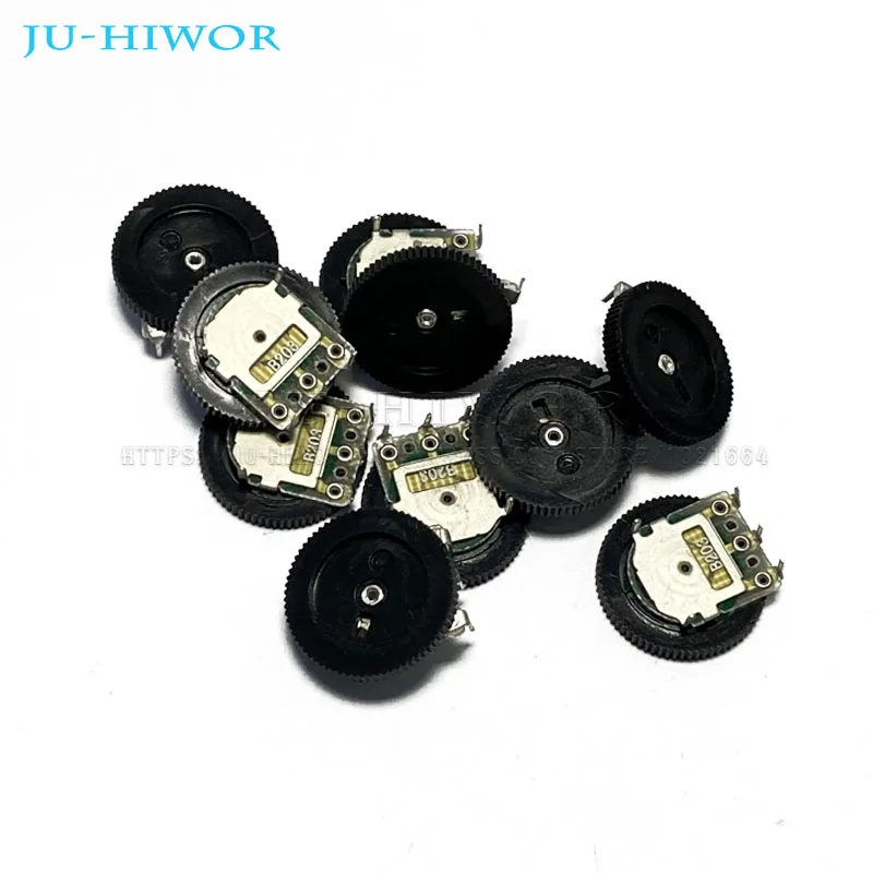 10pcs 3pin Gear Dial Potentiometer Single Potentiometers 1K 5K 10K 20K 50K 100K B102 for Radio MP3 MP4 Volume Adjustment Switch