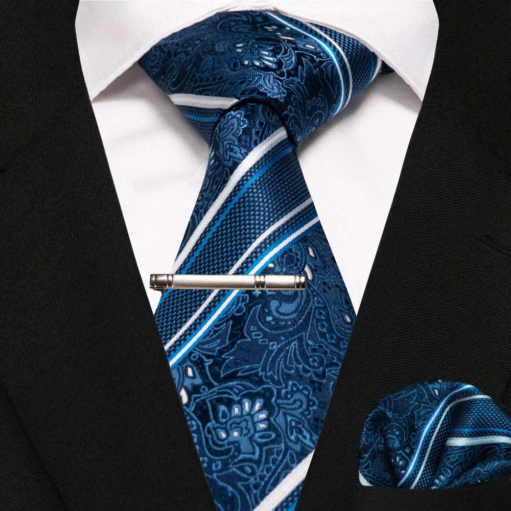 Grün Schwarz Plaid Streifen Krawatte für Männer Mode Seide Hochzeit Krawatte Einstecktuch Manschettenknopf Set Geschenk Herren Krawatte Business Party Zubehör – Detail 19