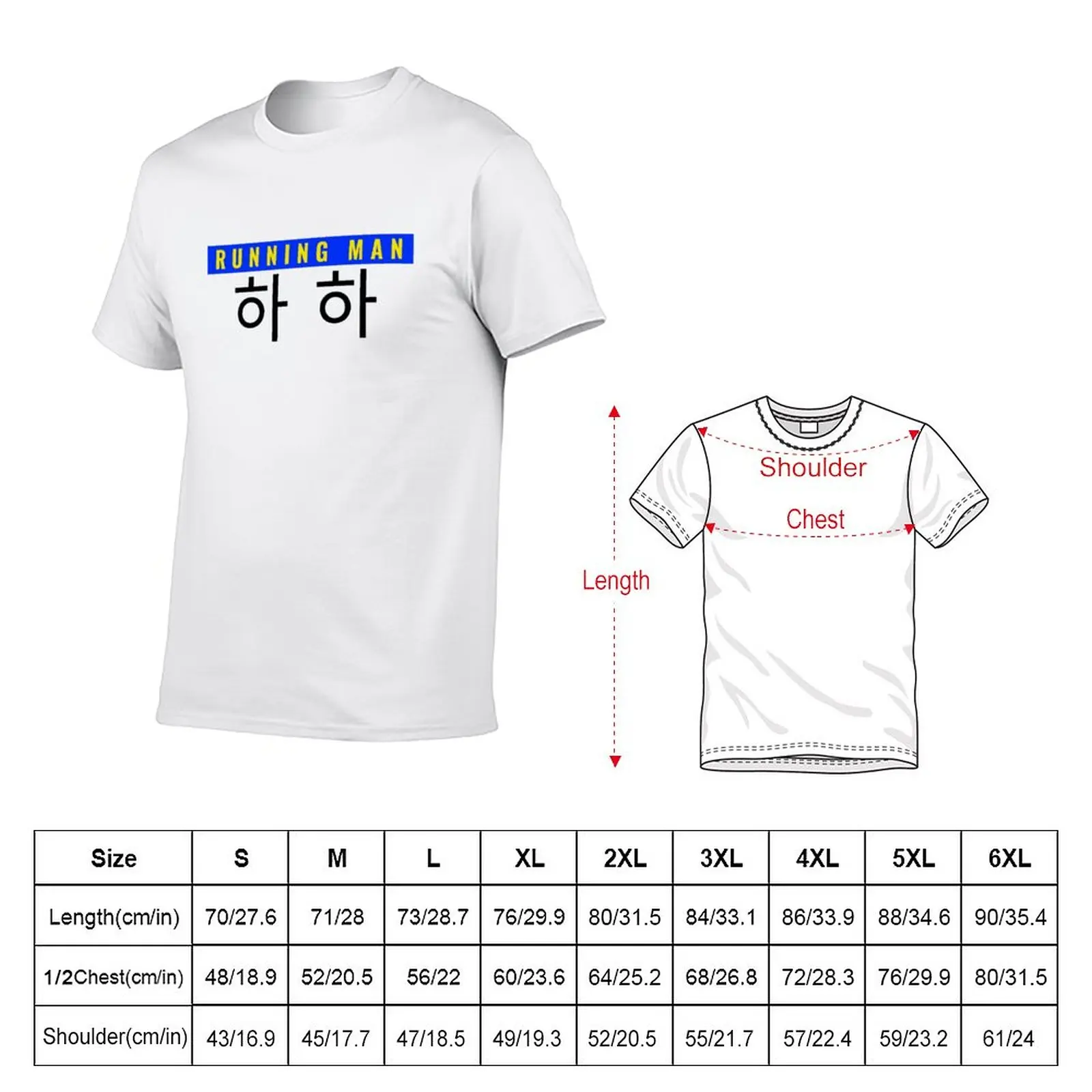 New HaHa Nametag Running Man Variety KShow Member T-Shirt vintage t shirt man clothes cute tops mens funny t shirts