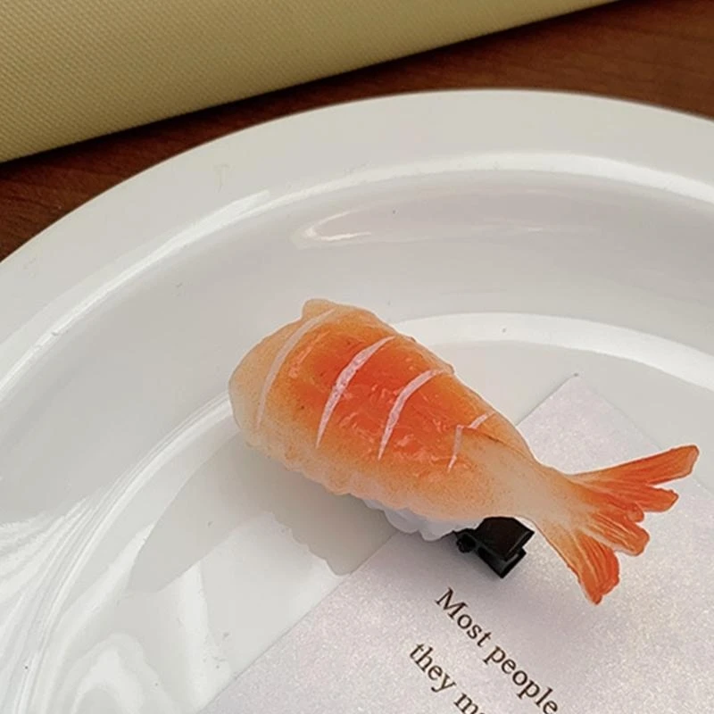 

Kid Girl Toddler Sushi Hairclip Women Girl Haipin Multifunction Hair Supplies for Indoor Outdoor Traveling 15UB