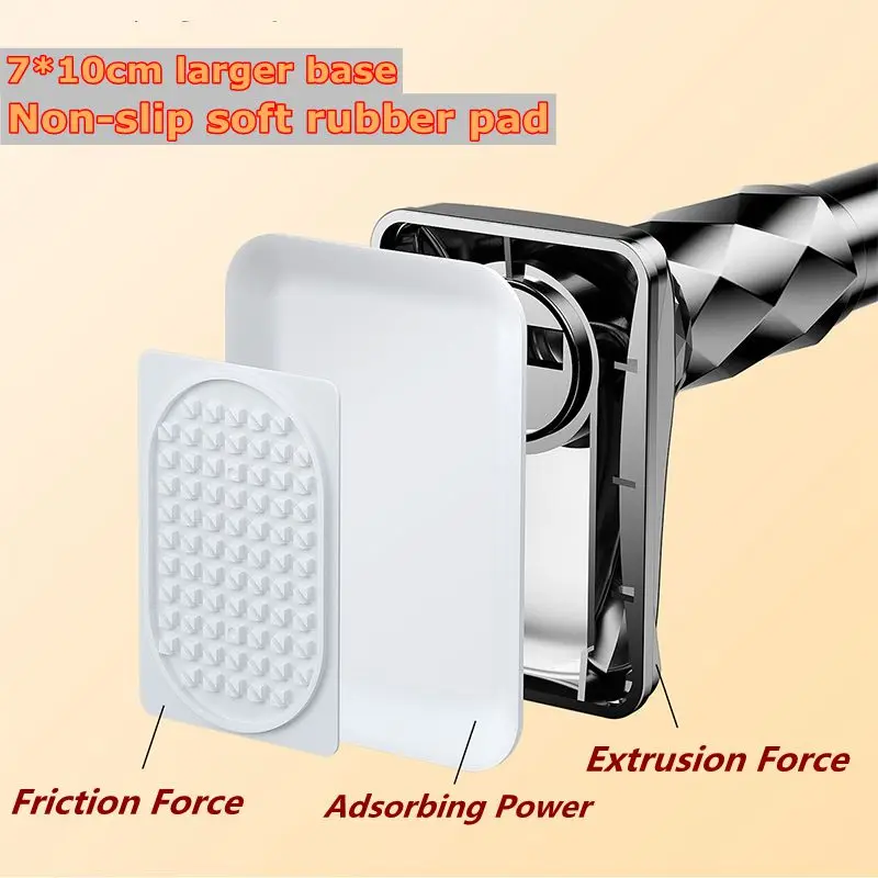 Telescopic Shower Curtain Rod, No Drill Tension Curtain Rod, Extendable from 40cm-500cm, 33mm Diameter Shower Pole Tension Rod