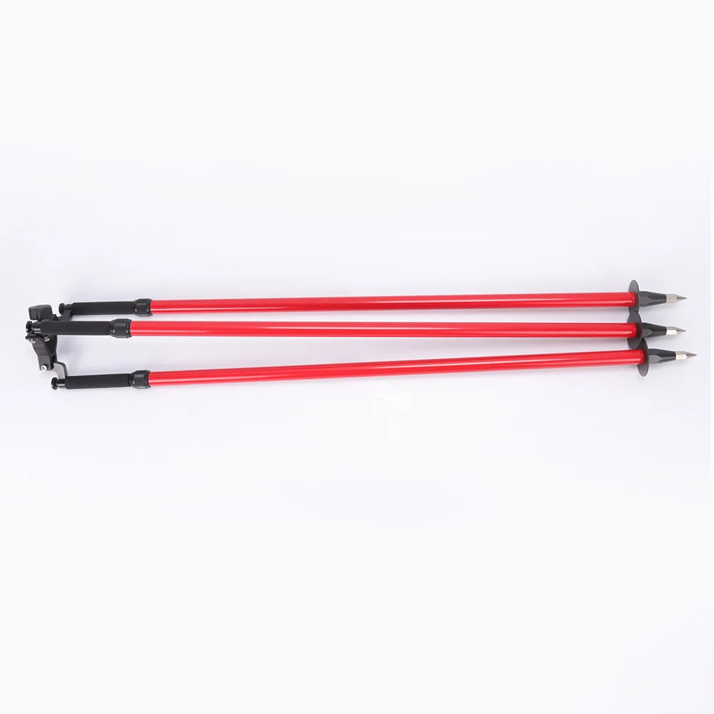 CLS33A-RD Tripod, High-quality Red Prism Pole Aluminum Measuring Tripod, Aluminum Alloy, Individually Packaged with Soft Bag