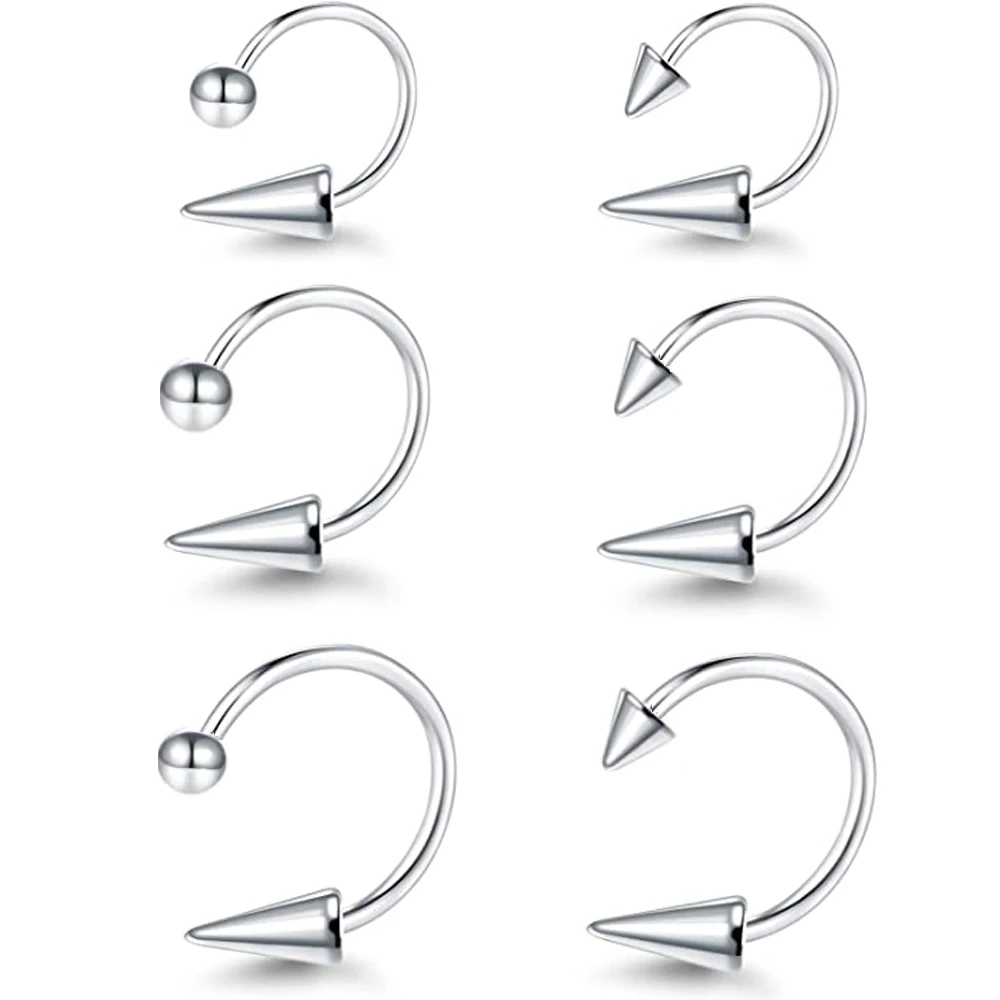 1pcs or 6pcs Smile Piercing Jewelry for Mouth 16G Vampire Fangs Style Piercing Stainless Steel Tiger Teeth Lip Piercing Jewelry