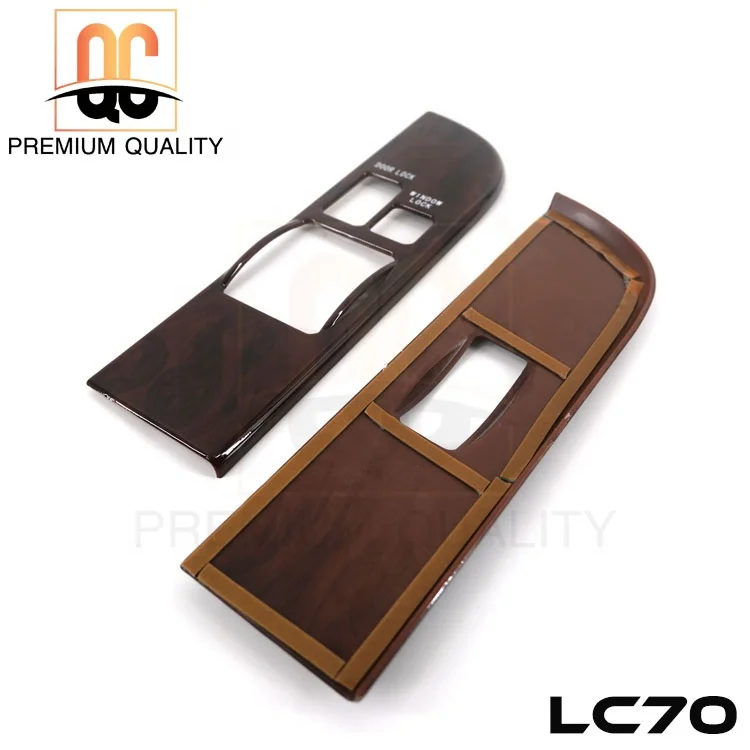 2026 Quality 6-Piece ABS Interior Panels Wooden Color for Classic LC70 Single Cap Cars Popular Style Upgrade for Inside Styling
