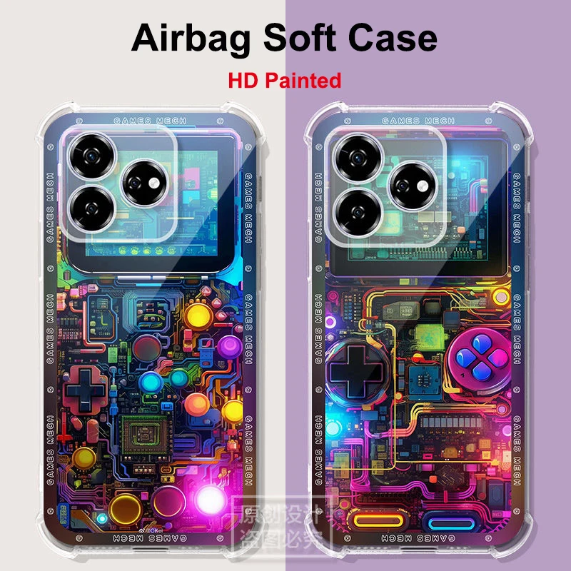 For ZTE Axon 60 5G Air Cushion Shockproof Case For Axon 60 Airbag Silicone Soft TPU Cover For ZTE Axon 40 Pro 30 Ultra Case