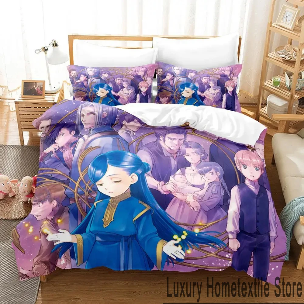 Imagem -04 - Conjunto de Cama Anime Impresso em 3d para Meninos e Meninas Ascendentes de Uma Lagarta Gêmeo Rainha King Size Capa de Edredão Fronha Cama Adultos