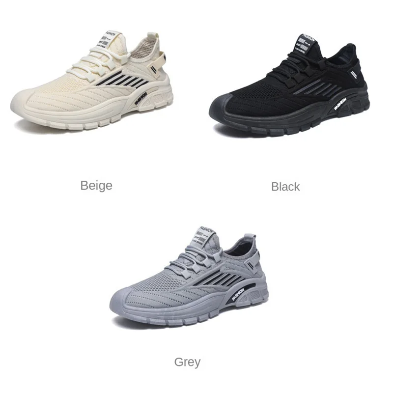 Oulylan High Quality Casual Comfort Sneaker Outdoor Anti-slip Mesh Ventilate Running Footwear Men Trendy Soft-sole Sports Shoes