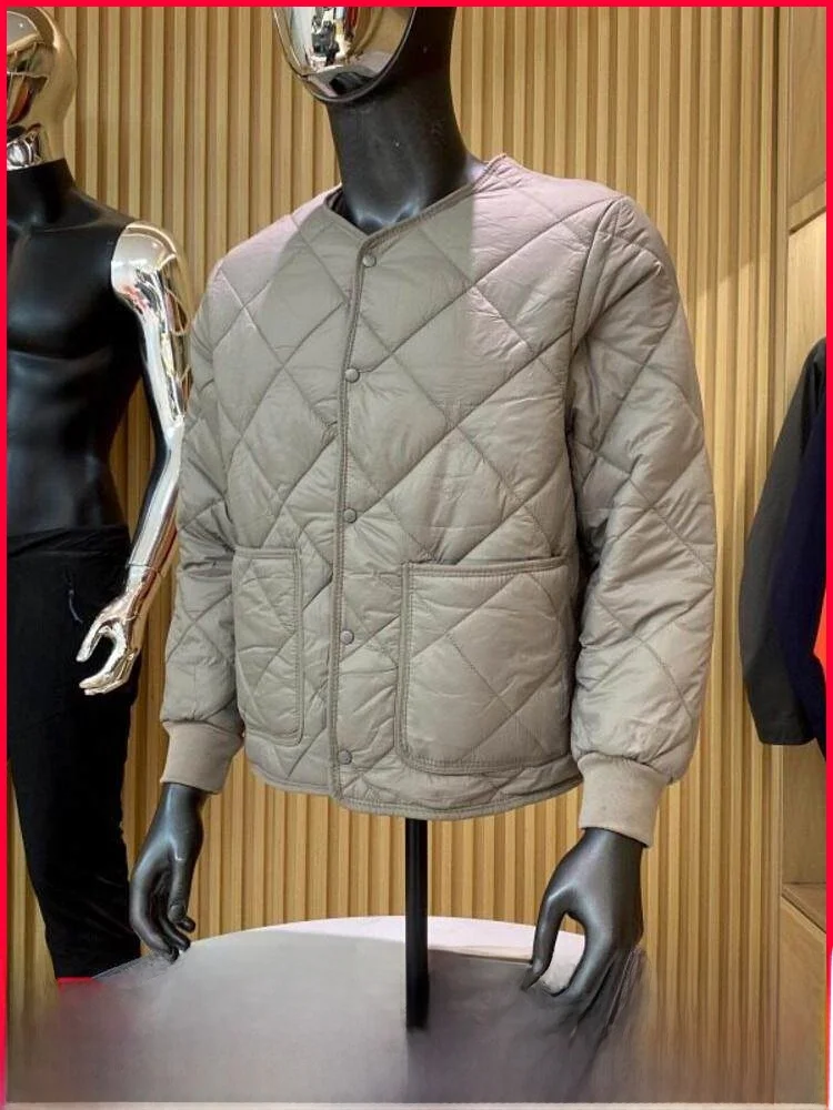 

Lightweight Warm Diamond Pattern Technology Cotton Nel Couple Sle Japanese Versatile Nylon Filled Long Sve...
