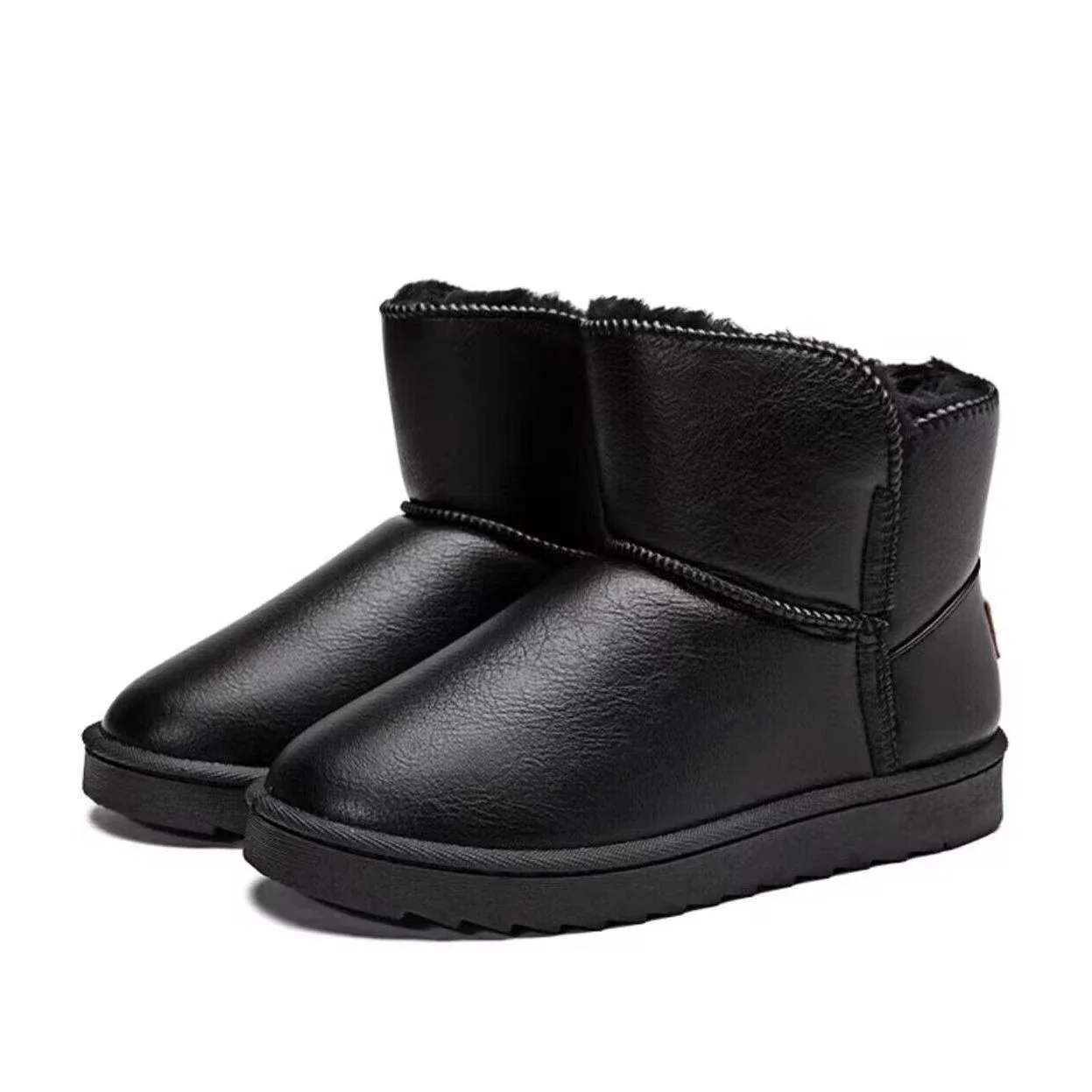 Men's Winter Fleece Lined Waterproof Anti-Slip Snow Boots