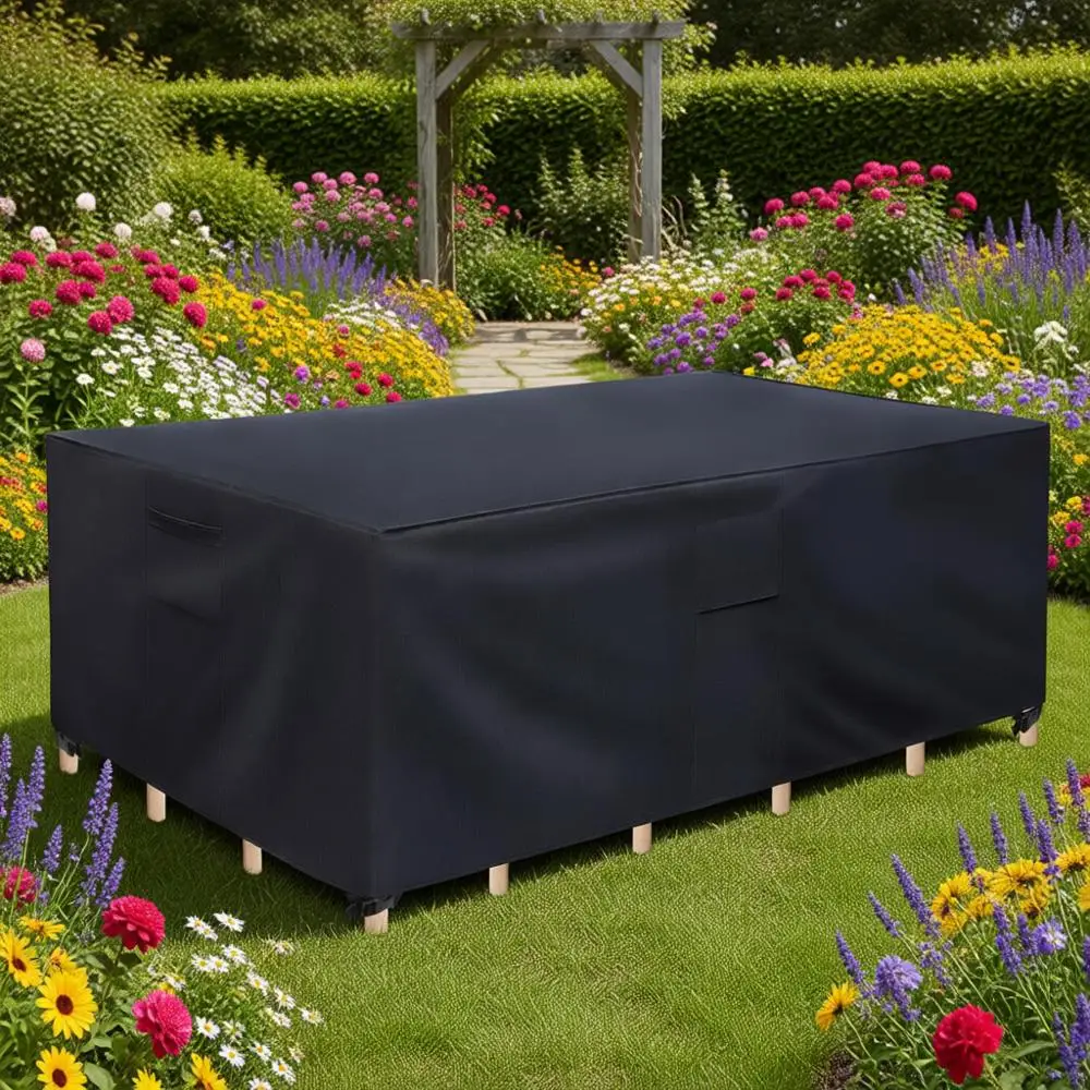 

Patio Furniture Covers, 600D Outdoor Waterproof, Patio Cover, Outdoor Furniture, Table and Chair Set Covers, 98 x 78 x 32 Inch